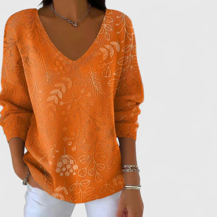 Aislynnne | Women’s Sophisticated Top with V-Neck