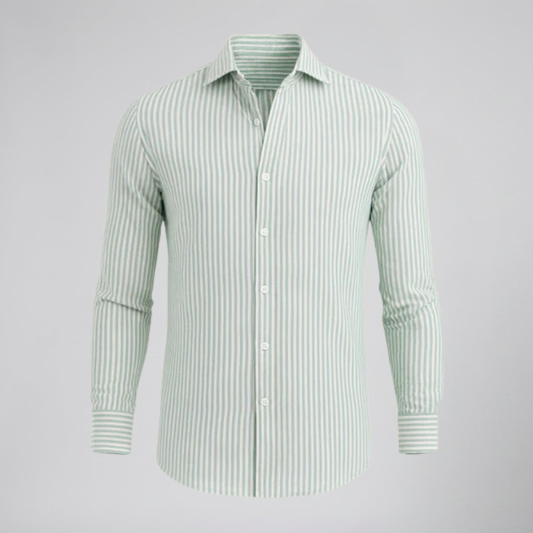 Men’s Striped Linen Resort Shirt | Olamil