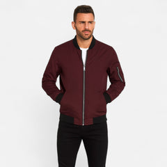 Elliot | Bomber Jacket with Ribbed Trim