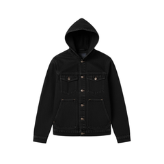 Arlo | Hooded Denim Jacket with Button Front