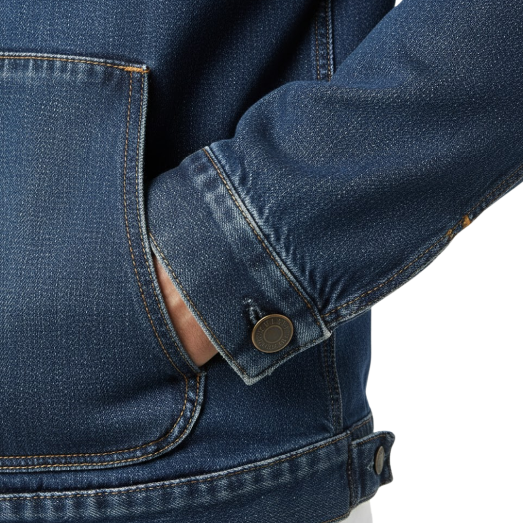 Arlo | Hooded Denim Jacket with Button Front