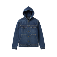 Arlo | Hooded Denim Jacket with Button Front