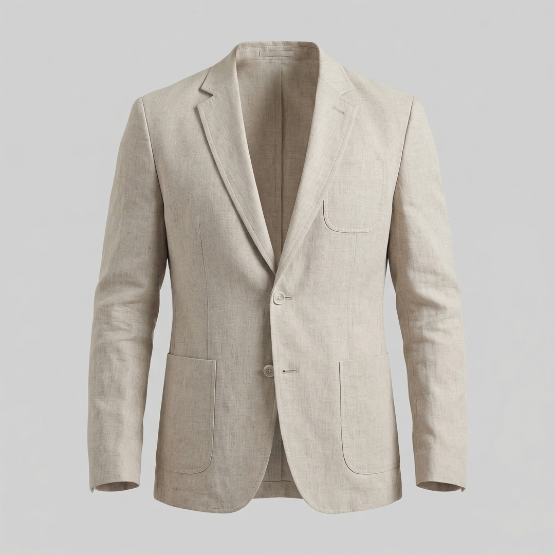 Callum | Light Blue Blazer with Notch Lapel