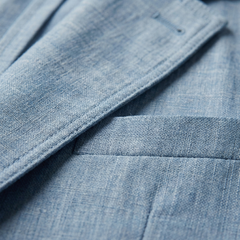 Callum | Light Blue Blazer with Notch Lapel