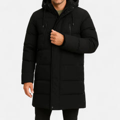 Julian | Long Puffer Jacket with Adjustable Hood
