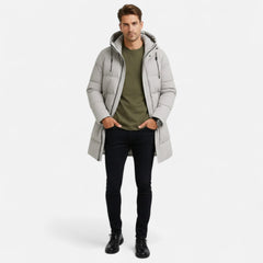 Julian | Long Puffer Jacket with Adjustable Hood