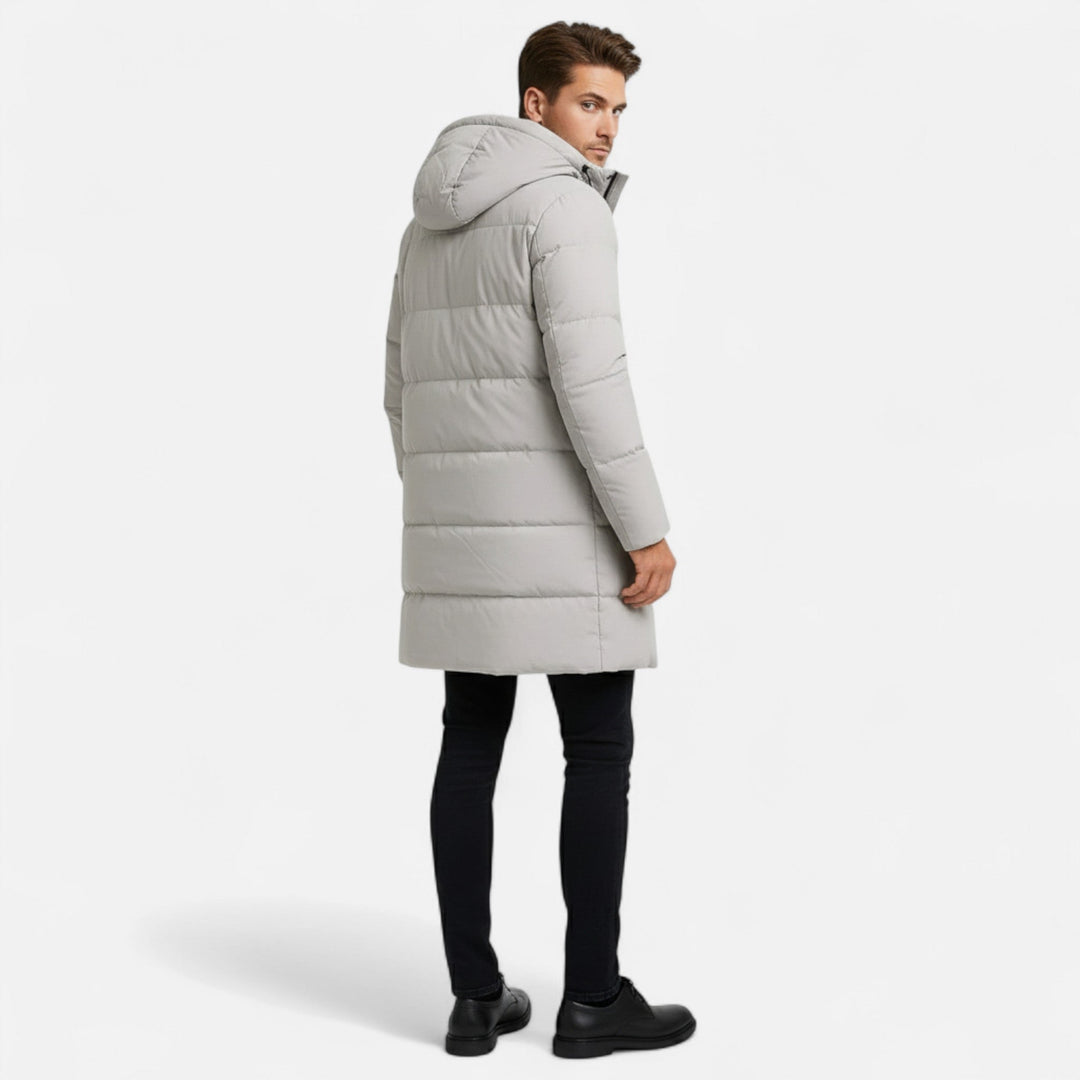 Julian | Long Puffer Jacket with Adjustable Hood
