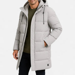 Julian | Long Puffer Jacket with Adjustable Hood