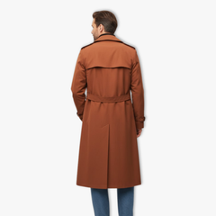Bennett | Long Trench Coat with Notch Lapel
