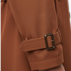 Bennett | Long Trench Coat with Notch Lapel