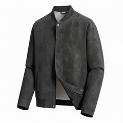 Fletcher | Varsity Bomber Jacket with Snap Front