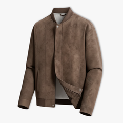 Fletcher | Varsity Bomber Jacket with Snap Front