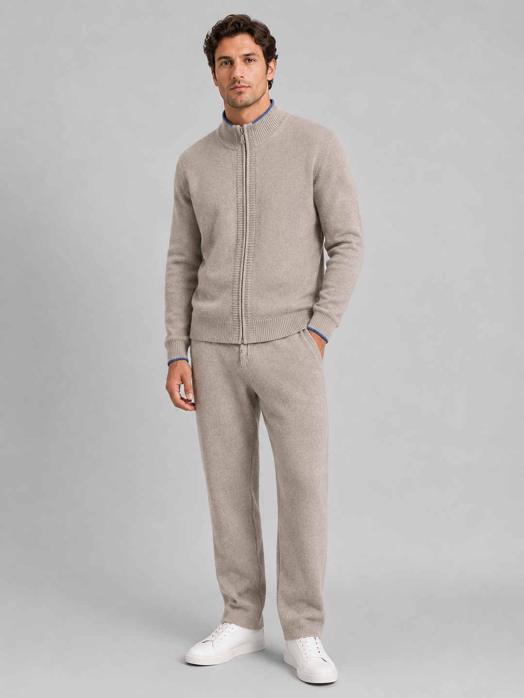 Men's Loungewear Co-Ord with Full Zip Front