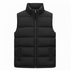 Silas | Puffer Vest with Stand Collar