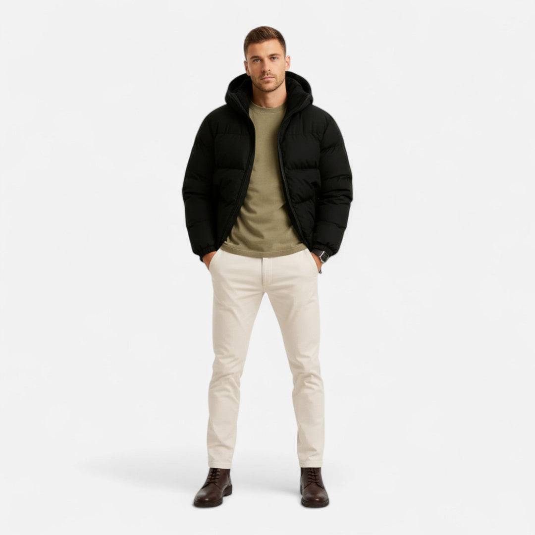 Marcus | Hooded Puffer Jacket with Full Zip