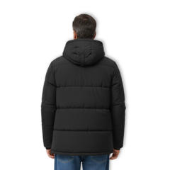 Theo | Hooded Puffer Parka with Quilted Shell