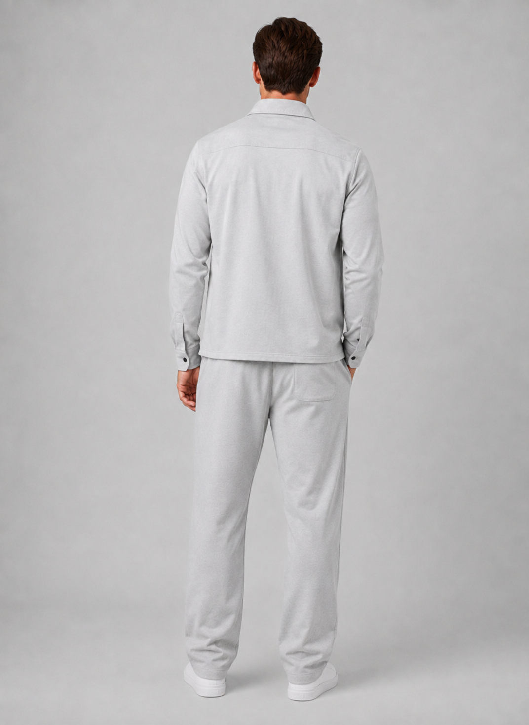 Men’s Relaxed Overshirt with press-stud front closure
