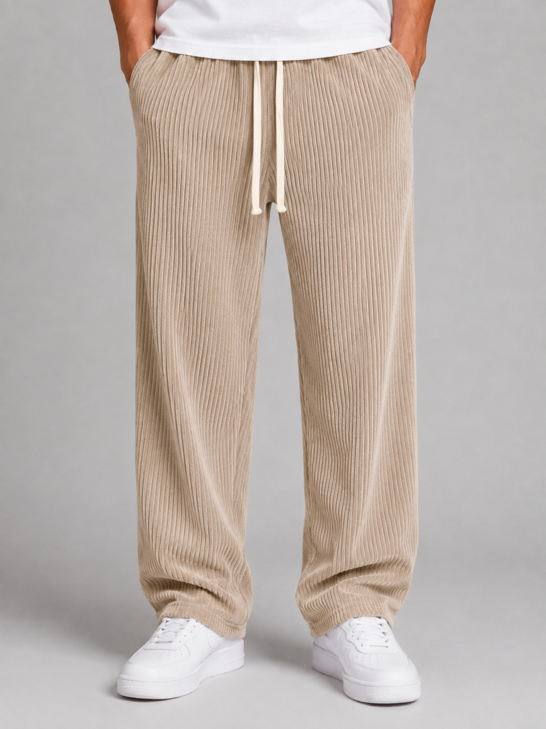 Men’s Relaxed Trousers with Drawstring Waist