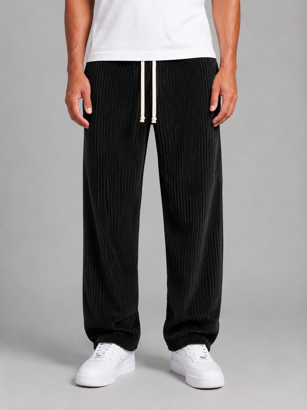 Men’s Relaxed Trousers with Drawstring Waist