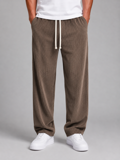 Men’s Relaxed Trousers with Drawstring Waist