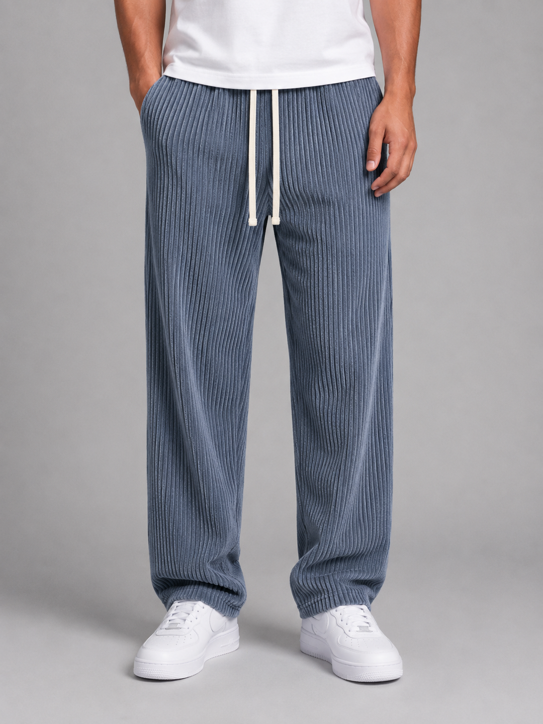 Men’s Relaxed Trousers with Drawstring Waist