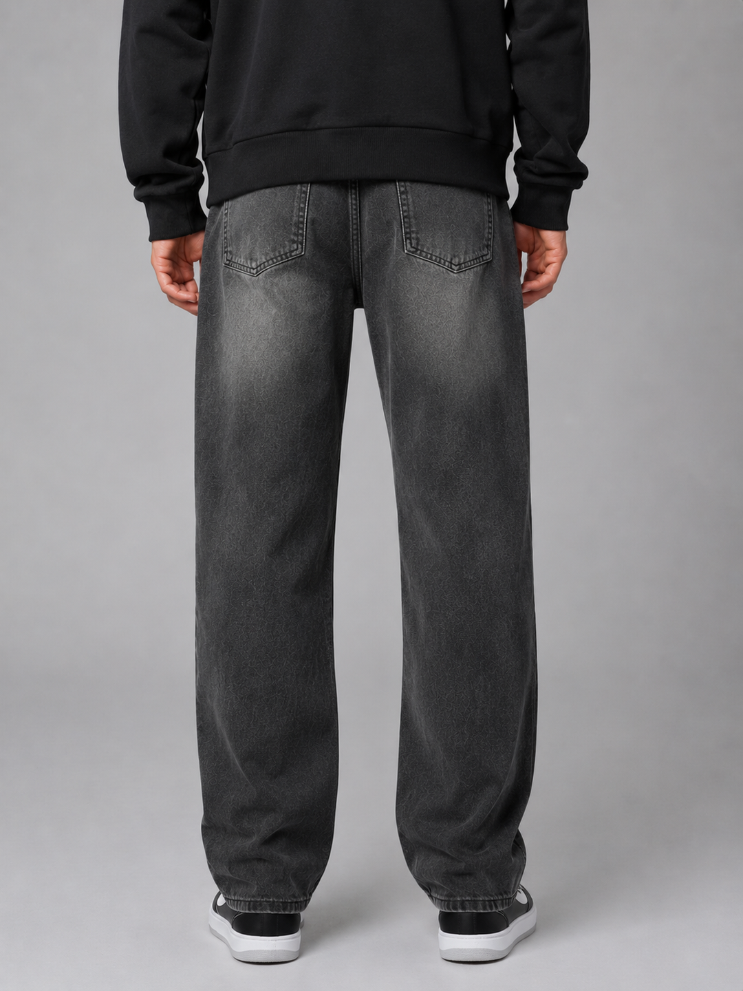 Men’s Relaxed Trousers with Vintage Washed Finish
