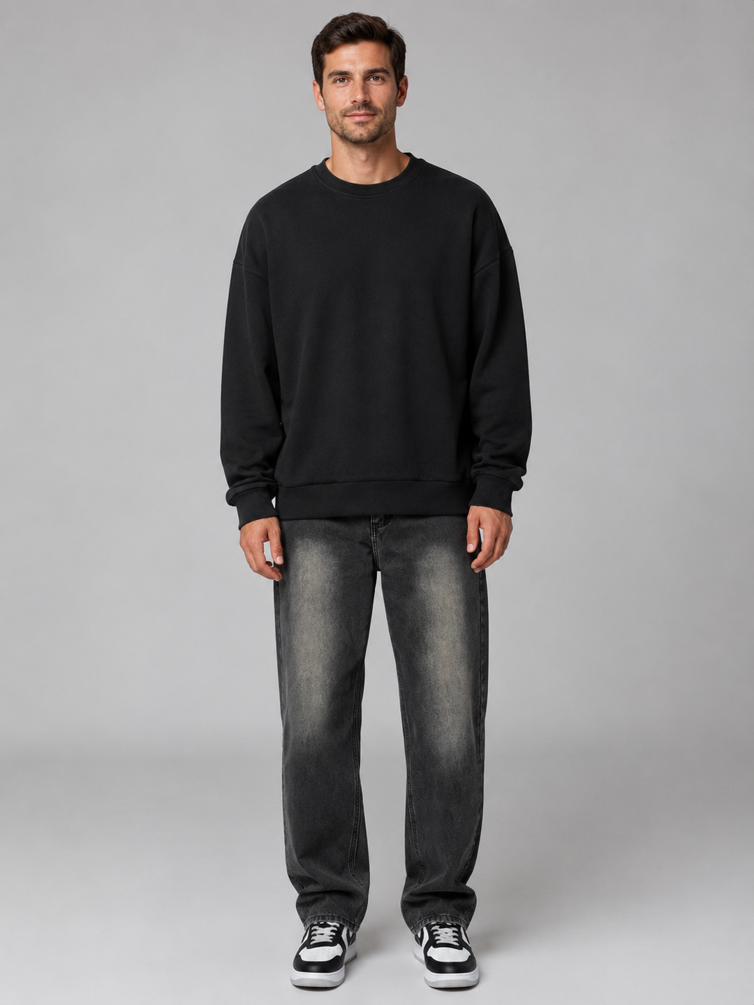 Men’s Relaxed Trousers with Vintage Washed Finish