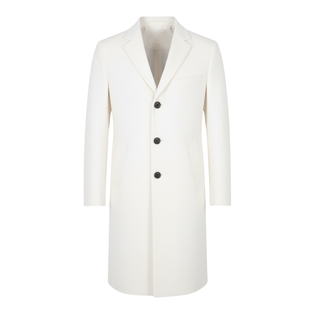 Everett | Long Overcoat with Notch Lapel