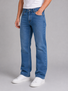 Men’s Straight Leg Jeans with Regular Fit