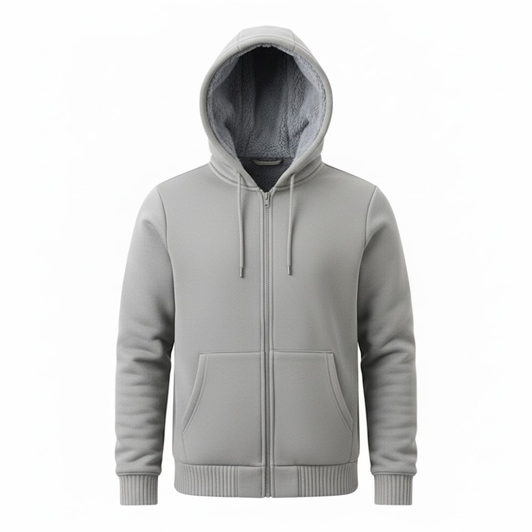Dashiell | Sherpa Lined Zip Up Hoodie