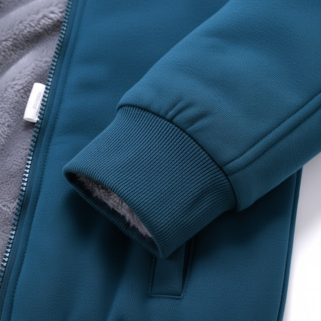 Dashiell | Sherpa Lined Zip Up Hoodie