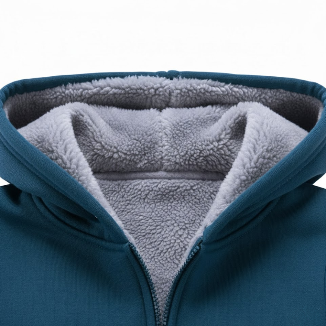 Dashiell | Sherpa Lined Zip Up Hoodie