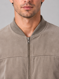 Men's Zip Bomber Jacket with Side Pockets