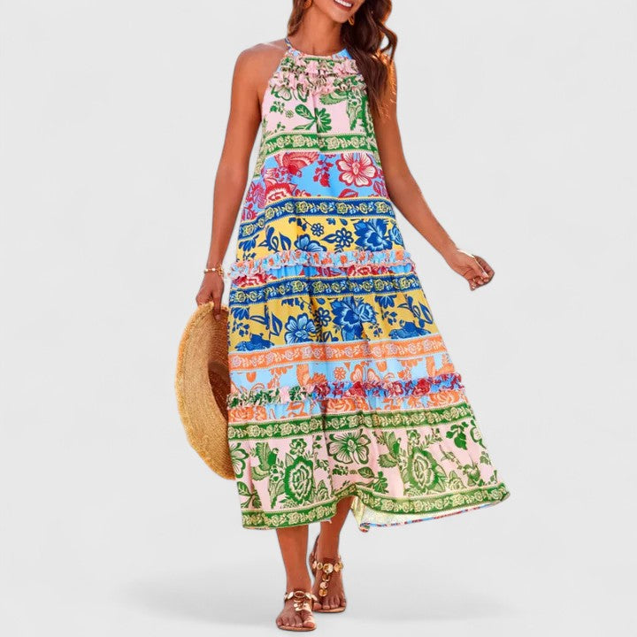 Women’s Sophisticated Boho Dress with Unique Design