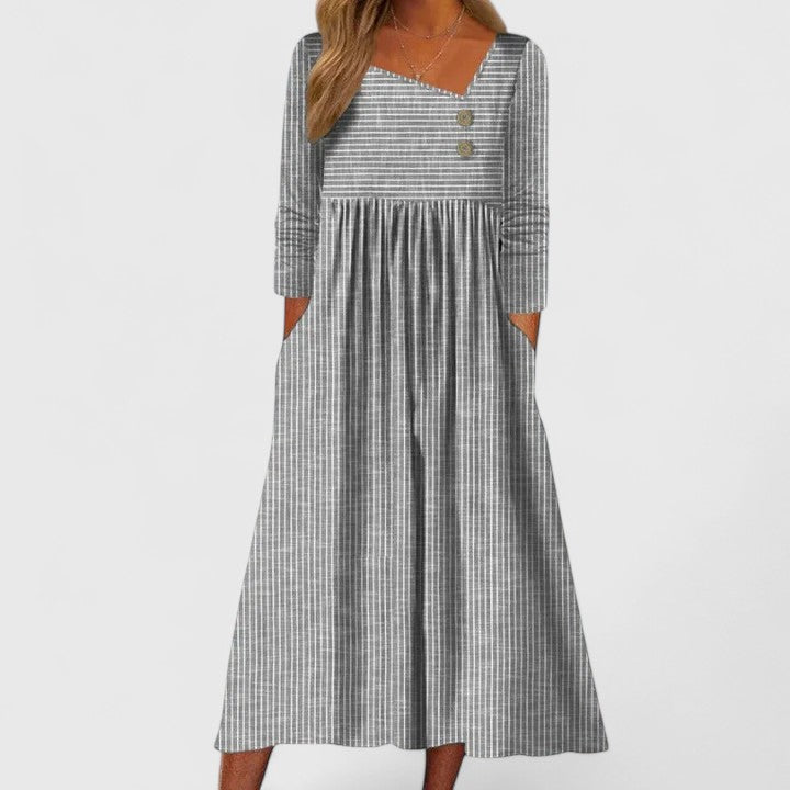 Women’s Midi Dress - Waist Contouring