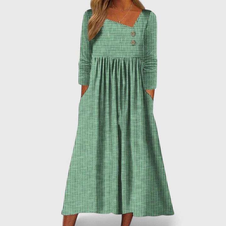 Women’s Midi Dress - Waist Contouring