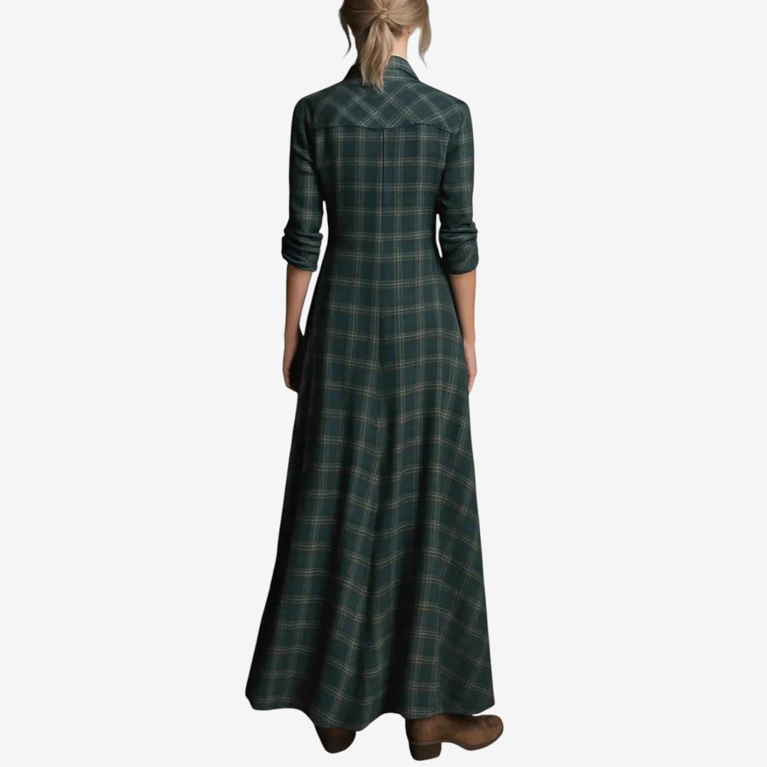 Marcelline | Women’s Elegant Dress with Collar Buttons