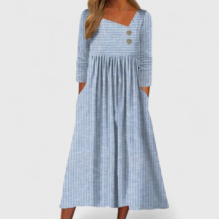 Women’s Midi Dress - Waist Contouring