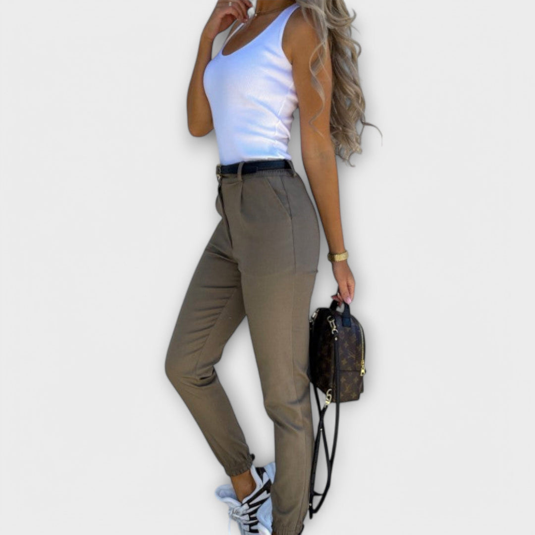Women’s Stretch Pants with Elastic Waistband