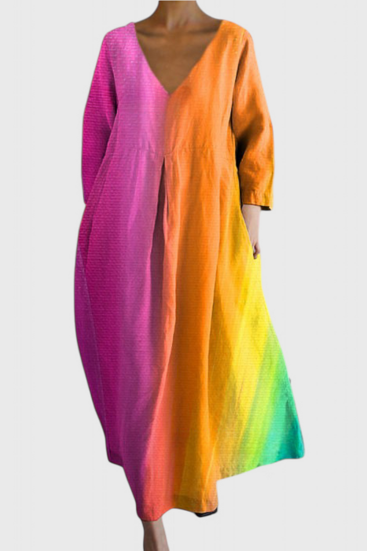 Women’s V-Neck Dress with All-Day Comfort
