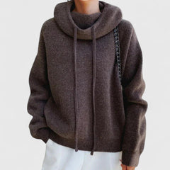 Tin | Women’s Turtleneck Sweater with Drawstring
