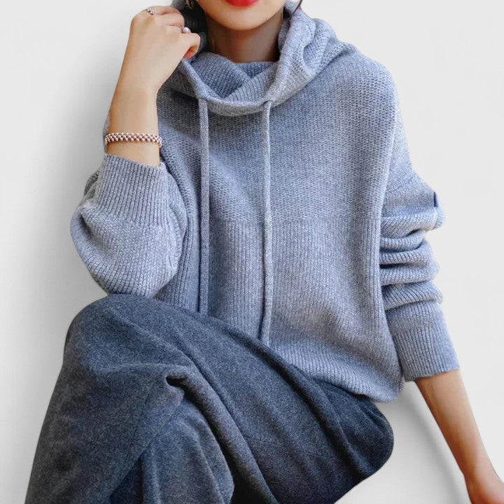 Tin | Women’s Turtleneck Sweater with Drawstring