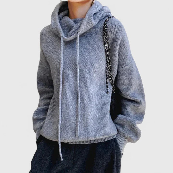 Tin | Women’s Turtleneck Sweater with Drawstring