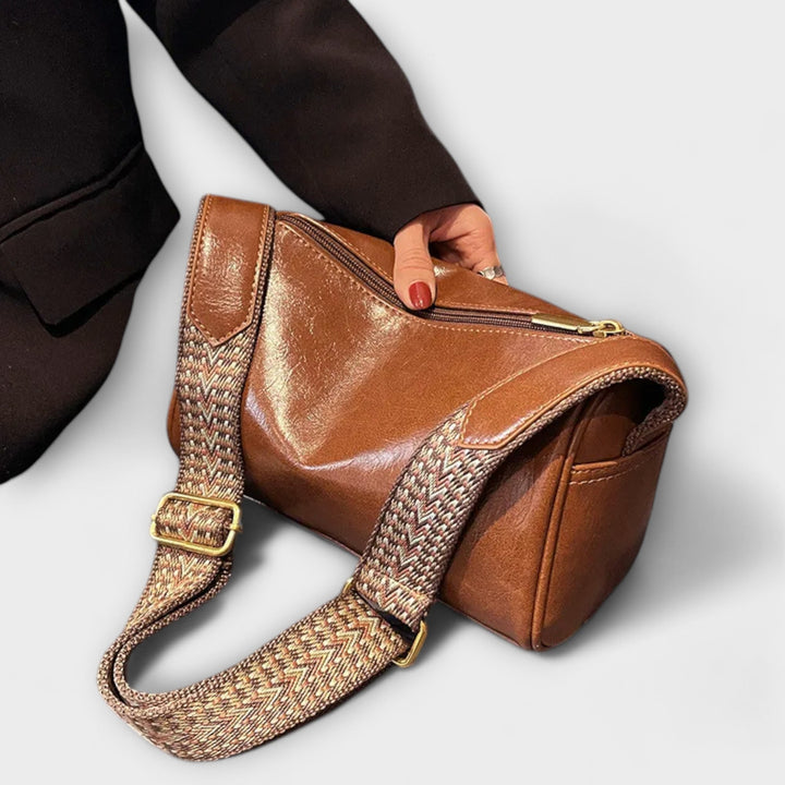 Women’s Vintage Crossbody Bag with Zipper