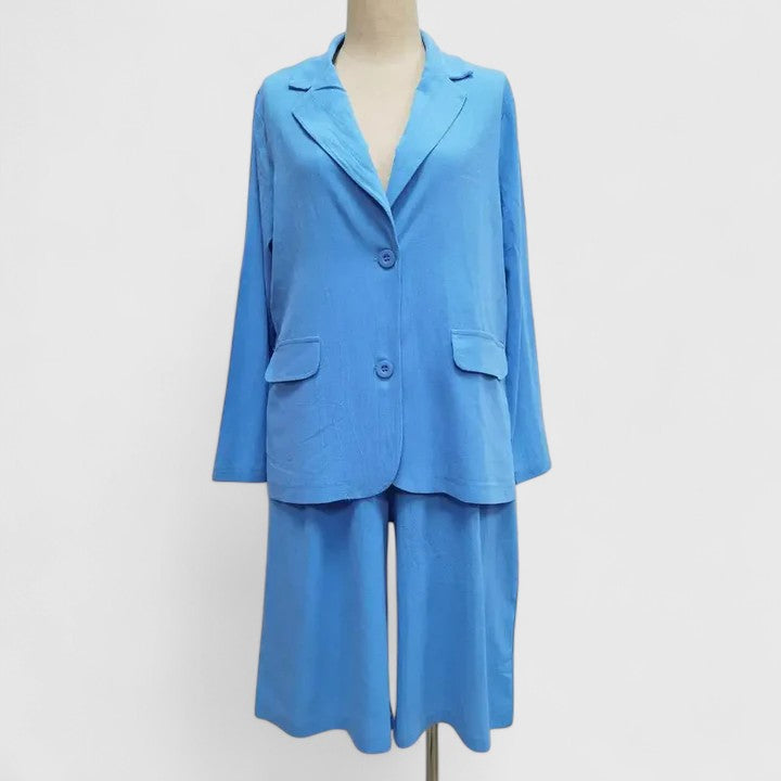 Women’s Elegant Suit 2-Piece Set with Comfort