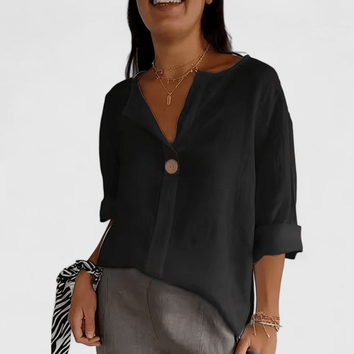 Women’s Elegant Blouse with Knot Front Detail