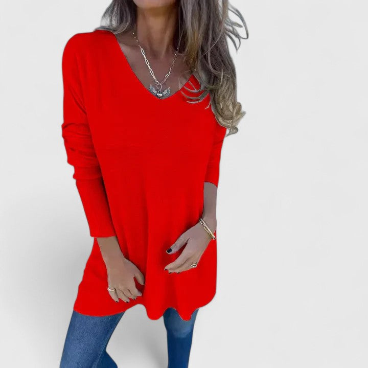 Taurenya | Women’s Comfortable Top with V-Neck