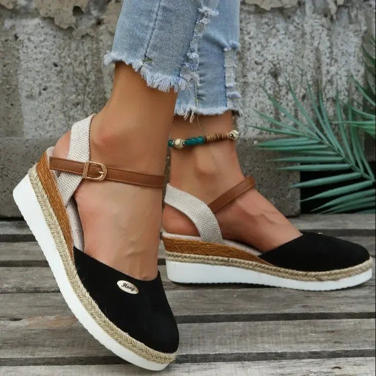 Women’s Rope Orthopedic High Heels with Stability