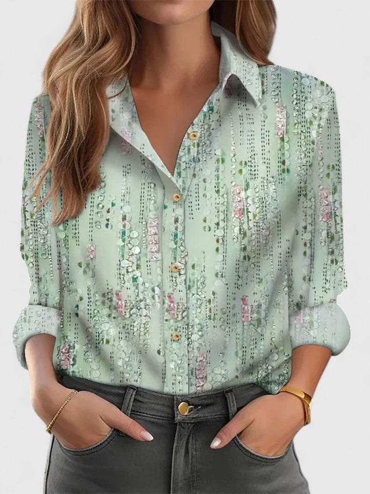 Women’s Loose-fit Blouse with Long Sleeves