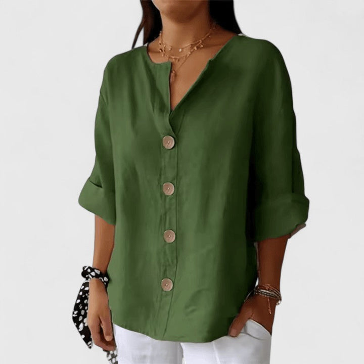 Women’s Elegant Blouse with Button Front